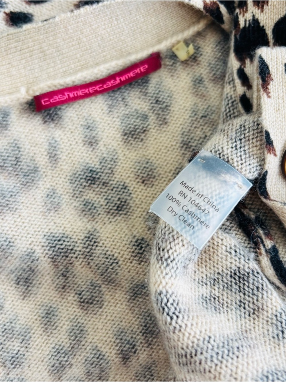 Leopard Print Open-Front Women's Cardigan Sweater - Brown/Black - Picture 4 of 6